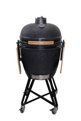 Warna Hitam 57cm 22 Inch Kamado Grill Peralatan Dapur Keramik