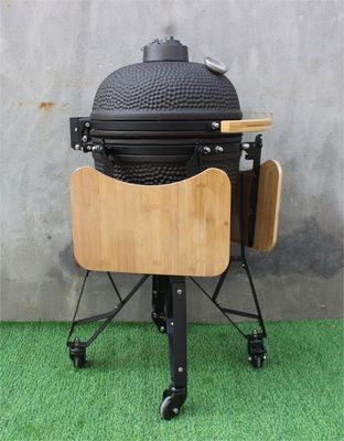 Warna Hitam Matte 50cm 20 Inci Kamado Grill Outdoor Charcoal