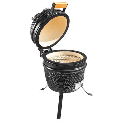 Warna Hitam 32cm 13 Inch Kamado Grill Tahan Api Tingkat Tinggi