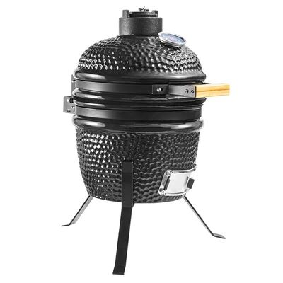 Warna Hitam 32cm 13 Inch Kamado Grill Tahan Api Tingkat Tinggi