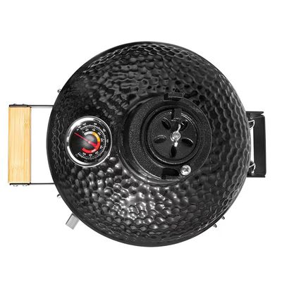 Warna Hitam 32cm 13 Inch Kamado Grill Tahan Api Tingkat Tinggi