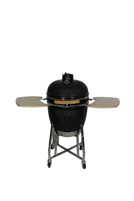 Outdoor 22 Inch Kamado Grill Stainless steel Arang Warna Hitam 57cm