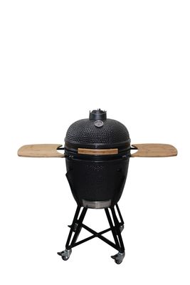 Warna Hitam 57cm 22 Inch Kamado Grill Peralatan Dapur Keramik