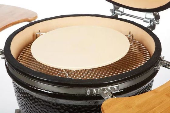 Bentuk Bulat Kamado Grill Aksesoris 8'' 10'' 12'' 13'' 15'' Baking Pizza Stone