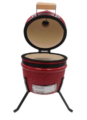 Outdoor Charcoal 13 Inch Kamado Grill Warna Merah 32cm