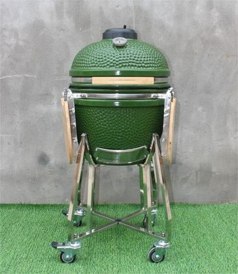 Warna Hijau 48cm Kamado 18 Inch Grill Kitchenware Black Coated Iron