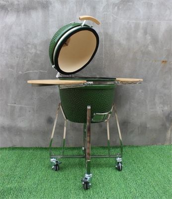 Warna Hijau 48cm Kamado 18 Inch Grill Kitchenware Black Coated Iron