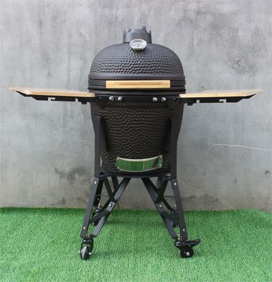 Warna Hitam Matte 51cm Kompor Arang Keramik 20 Inci Kamado