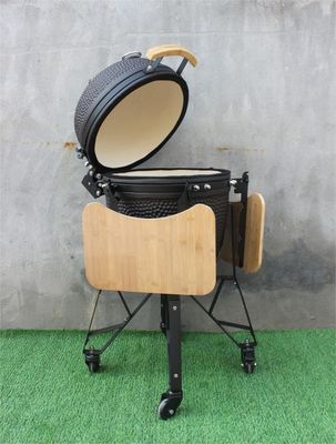 20 Inch Keramik Kamado Grill Luar Matte Warna Hitam 51cm
