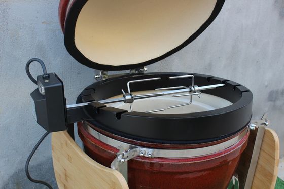 Barbekyu Kamado Grill Aksesoris Panggangan Rotisserie Kit