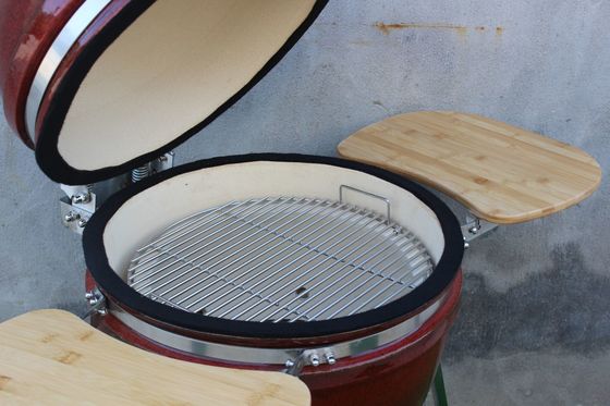 Panggangan Arang Keramik 48cm Warna Merah Tropis 18 Inci