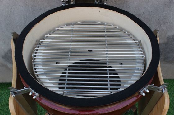 Panggangan Barbekyu Keramik 18 Inci Warna Merah Tropis 48cm