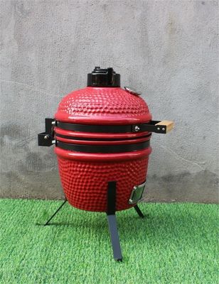 Peralatan Dapur 13 Inch Ceramic Barbecue Grill Outdoor Red