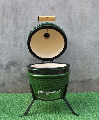 Warna Hijau Outdoor 13 Inch Keramik Arang Cooker 33cm