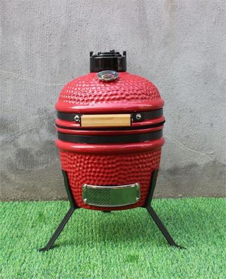Keramik 13 Inch Kamado Grill Outdoor Warna Merah 33cm