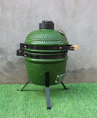 Warna Hijau Outdoor 13 Inch Keramik Arang Cooker 33cm