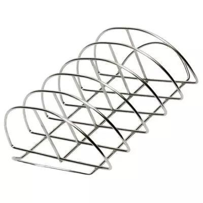 41x25.5x12cm Kamado Grill Aksesoris Stainless Steel Rib Rack Untuk Merokok Dan Memanggang