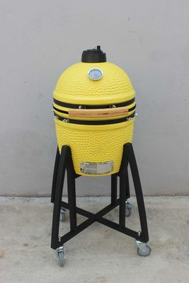Keramik 16 Inch Kamado Grill Batubara Lemon Warna 40cm Dengan Keranjang Dan Tanpa Meja Sisi